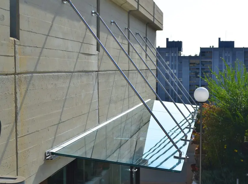 Frameless Point-Supported Glass Canopies