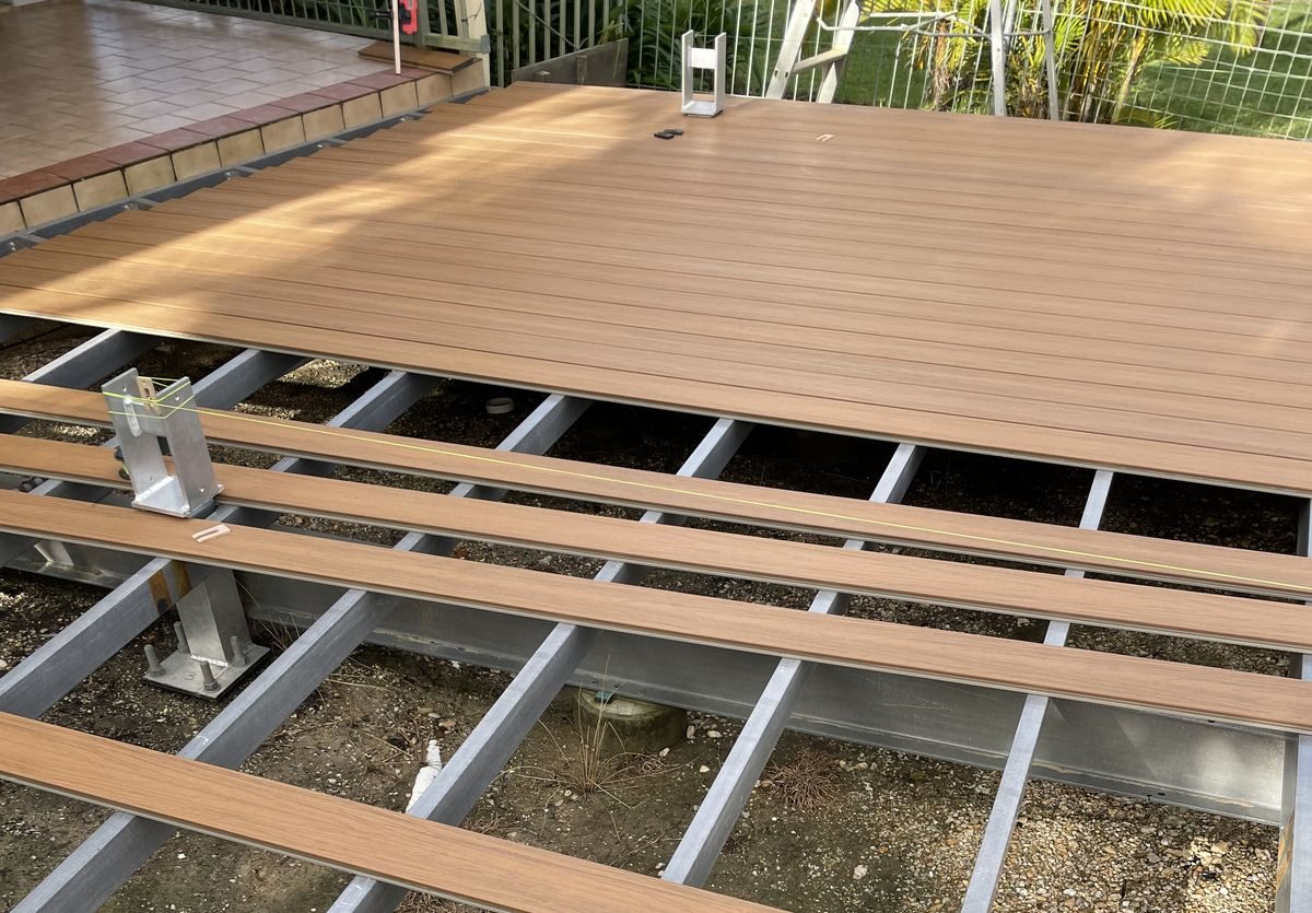 Improper Board Spacing in deck installation