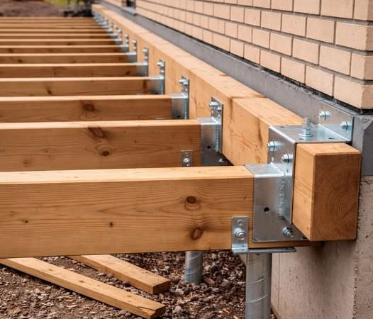 Deck joint fastening Areas