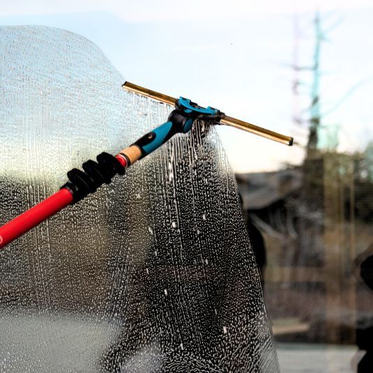 glass railing stains removal