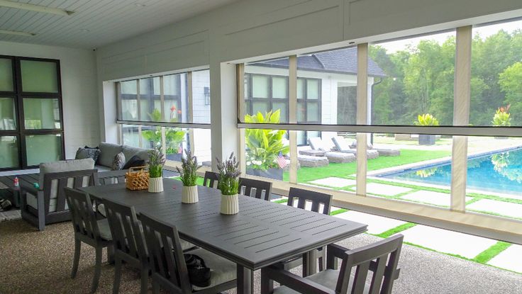Porches & Entertainment Areas Motorized Screens