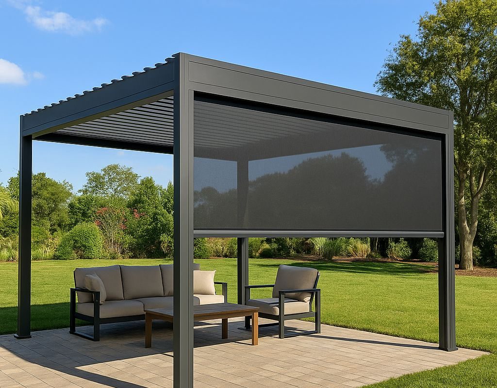 Pergolas & Covered Structures motorized screens